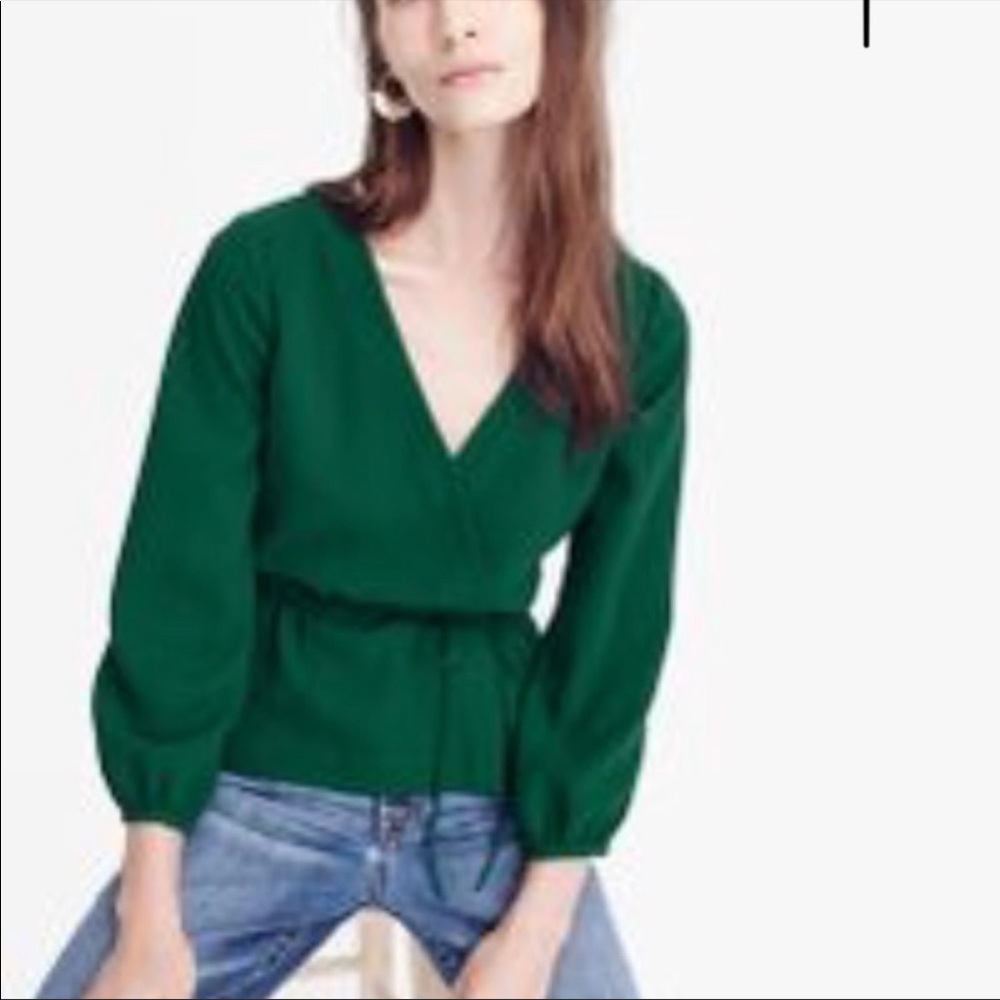 JCrew Faux Wrap Blouse